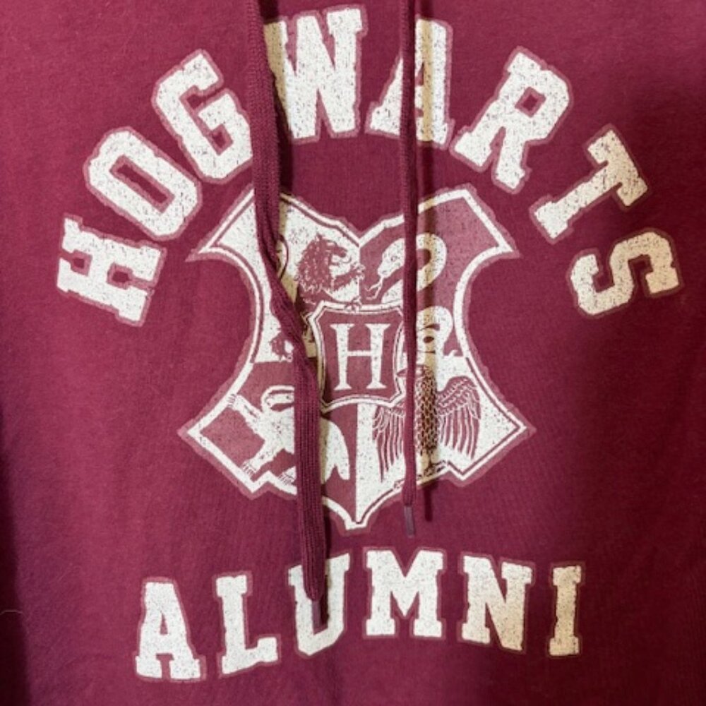 Harry Potter/Hogwarts Alumni Burgundy Hoodie - Picture 2 of 4